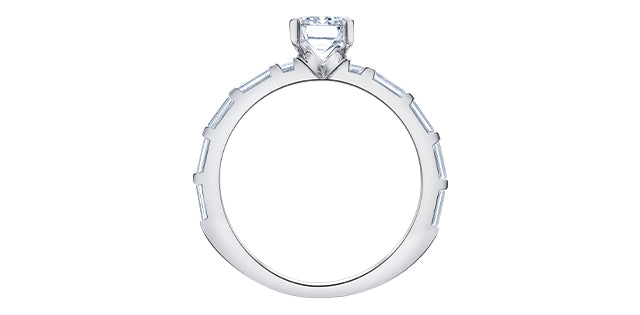 Unazë 14K e rrumbullakët LG Diamant Solitaire - 0,25CT