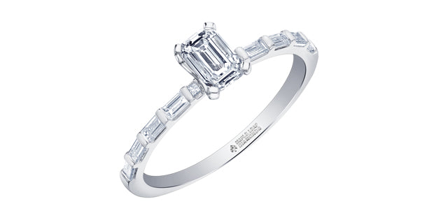 Unazë 14K e rrumbullakët LG Diamant Solitaire - 0,25CT