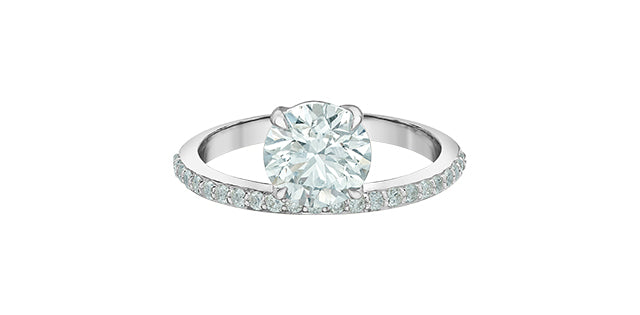 Unazë 14K e rrumbullakët LG Diamant Solitaire - 0,25CT