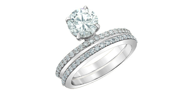 Unazë 14K e rrumbullakët LG Diamant Solitaire - 0,25CT