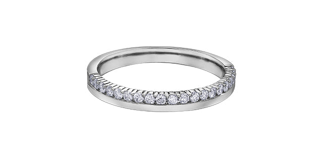 Single Line Diamond Band 0.25CT 14K Gold | Lola Jewellers