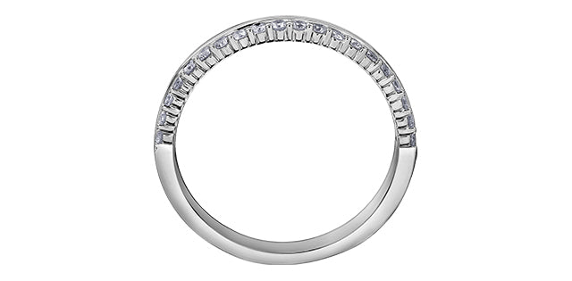 Single Line Diamond Band 0.25CT 14K Gold | Lola Jewellers