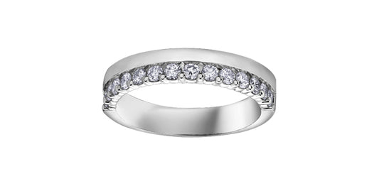 Single Line Diamond Band 0.50CT 14K Gold | Lola Jewellers