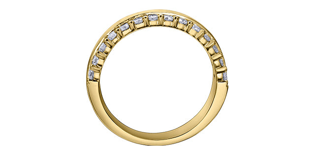 Single Line Diamond Band 0.50CT 14K Gold | Lola Jewellers