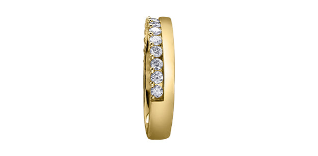 Single Line Diamond Band 0.50CT 14K Gold | Lola Jewellers