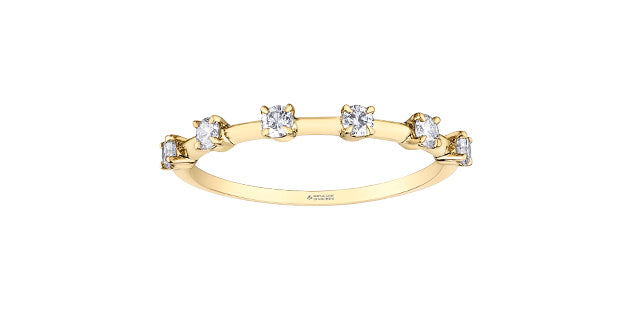Unazë 14K e rrumbullakët LG Diamant Solitaire - 0,25CT