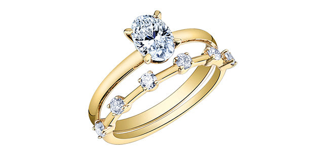 Unazë 14K e rrumbullakët LG Diamant Solitaire - 0,25CT