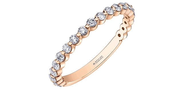 Shared Prong Diamond Band 0.50CT 18K Gold | Mississauga