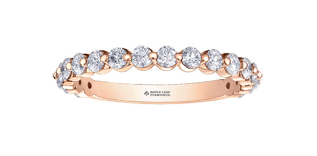 Shared Prong Diamond Band 0.75CT 18K Gold |Mississauga