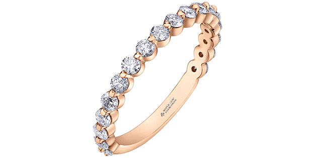 Shared Prong Diamond Band 0.75CT 18K Gold |Mississauga