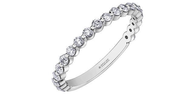Shared Prong Diamond Band 0.50CT 18K Gold | Mississauga
