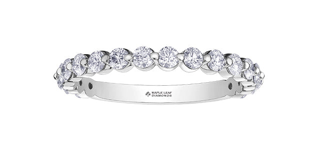 Shared Prong Diamond Band 0.75CT 18K Gold |Mississauga