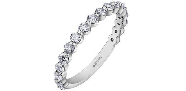 Shared Prong Diamond Band 0.75CT 18K Gold |Mississauga