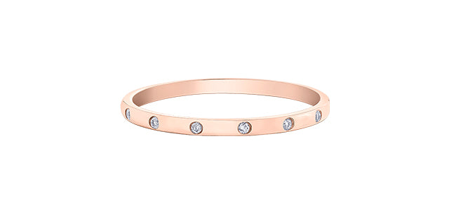 Unazë 14K e rrumbullakët LG Diamant Solitaire - 0,25CT