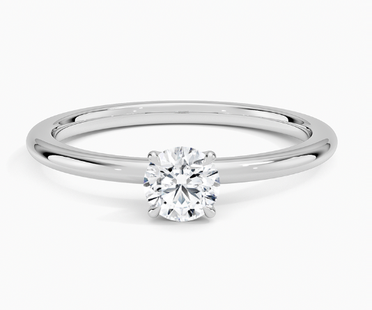 14K Round LG Diamond Solitaire Ring - 0.25CT