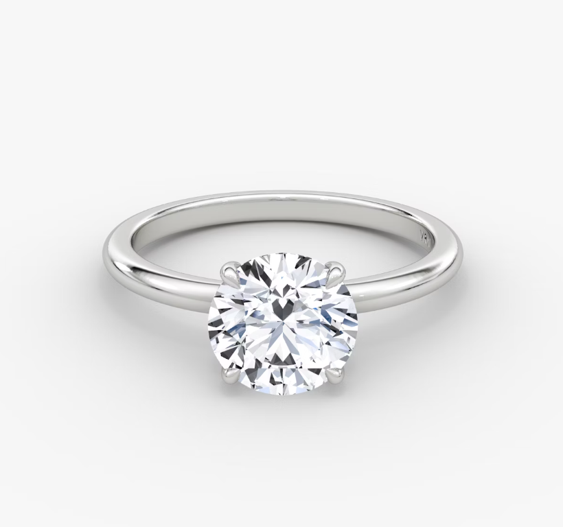 14K Round LG Diamond Solitaire Ring - 1.0CT