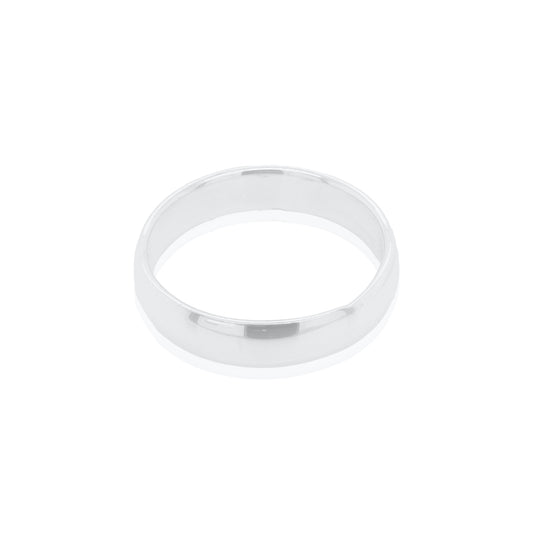 4MM Domed Top Sterling Silver Wedding Band