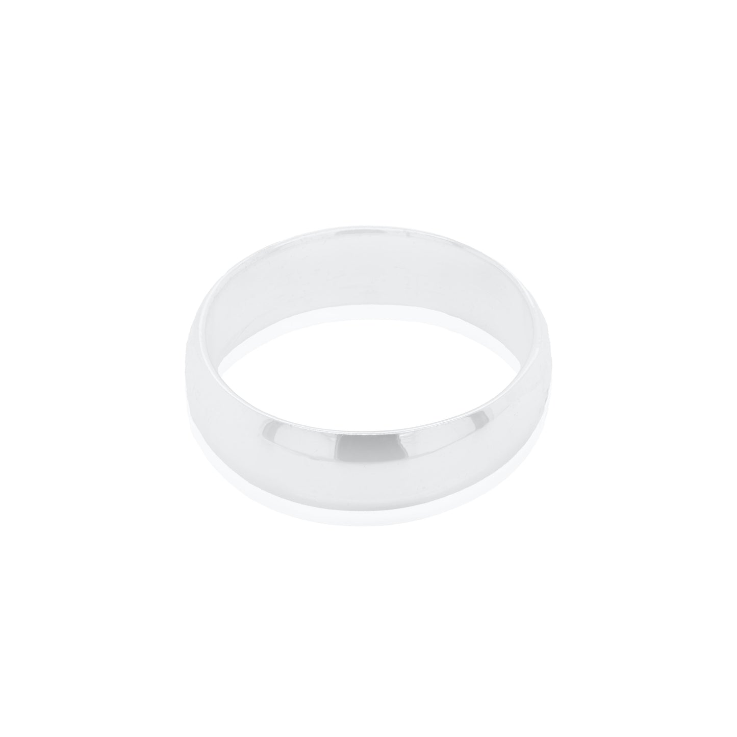 5MM Domed Top Sterling Silver Wedding Band