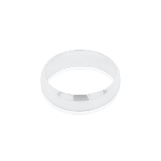 5MM Domed Top Sterling Silver Wedding Band