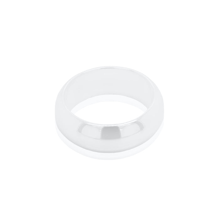 7MM Domed Top Sterling Silver Wedding Band