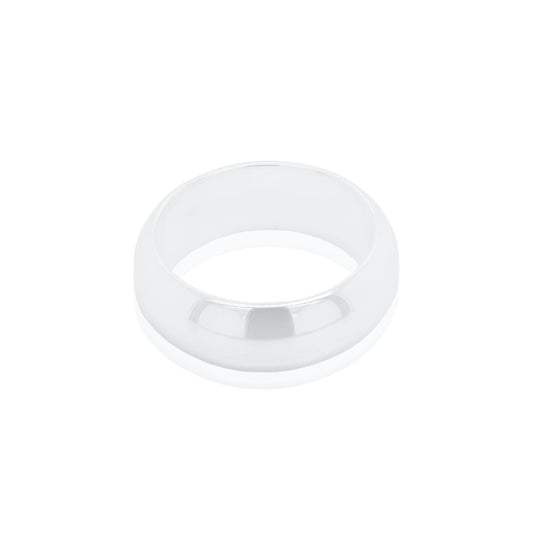 7MM Domed Top Sterling Silver Wedding Band