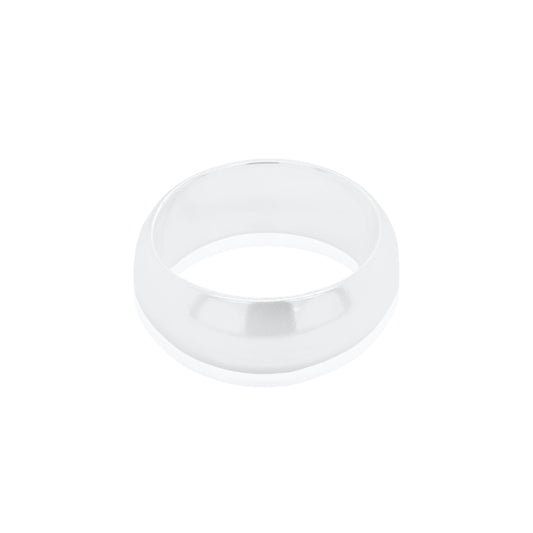 8MM Domed Top Sterling Silver Wedding Band