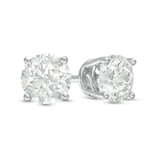 Vathë 14K të rrumbullakëta LG Diamond Solitaire - 2.0CT
