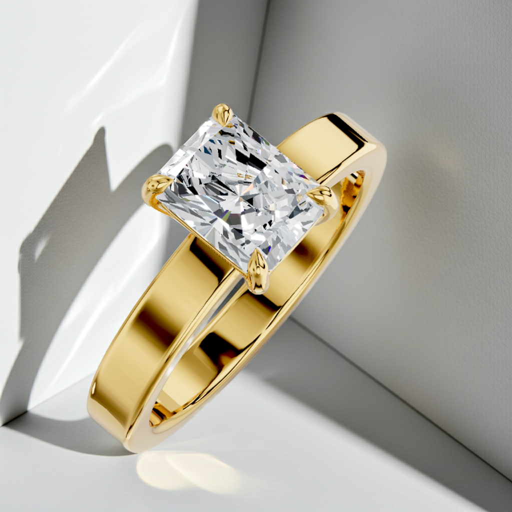 Unazë 14K e rrumbullakët LG Diamant Solitaire - 0,25CT