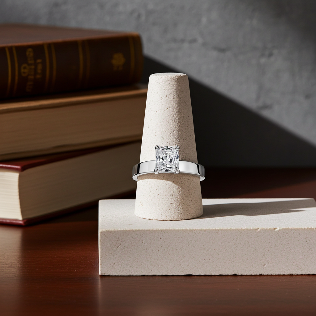 Unazë 14K e rrumbullakët LG Diamant Solitaire - 0,25CT