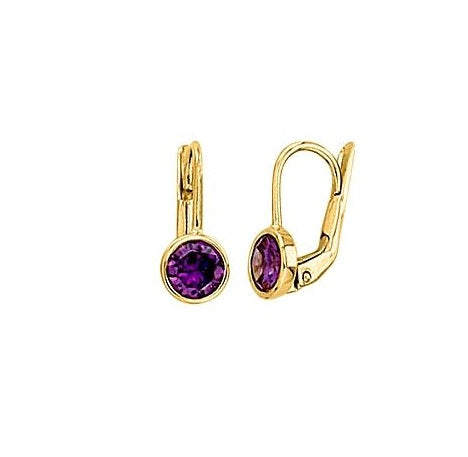 10K Birthstone Earrings Yellow N4972