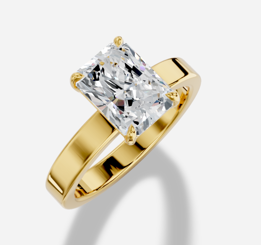 Unazë 14K e rrumbullakët LG Diamant Solitaire - 0,25CT