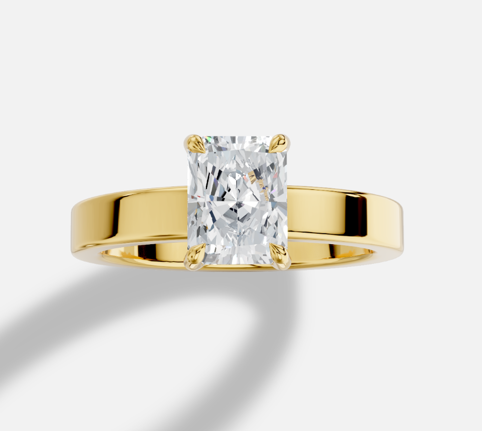 Unazë 14K e rrumbullakët LG Diamant Solitaire - 0,25CT