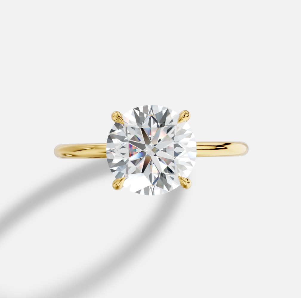 14K Round LG Diamond Solitaire Ring - 2.0CT