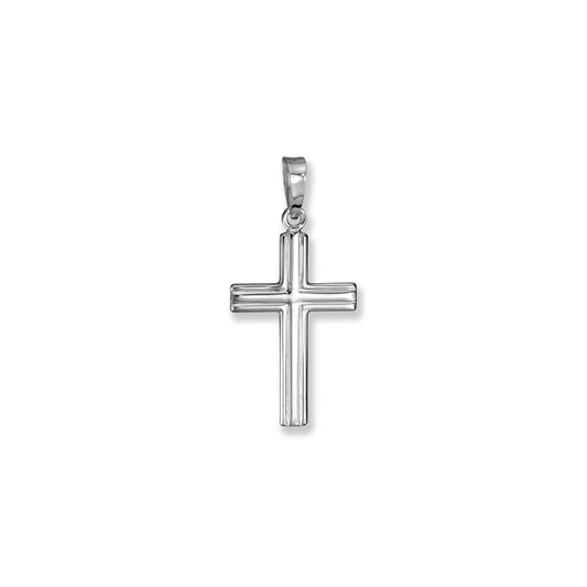 10K White Gold Cross - 106