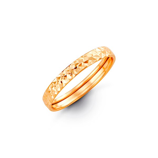 10K Gold band (yellow, white or rose) 7501/2/3