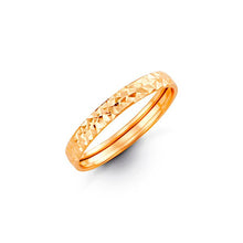 10K Gold band (yellow, white or rose)