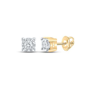 10K Gold Diamond Stud Earrings - 1/20CTW - 159041