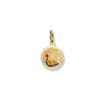 14K Yellow Gold small Confirmation Charm - 1616