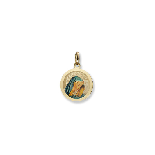 14K Yellow Gold Mary Charm - 1620