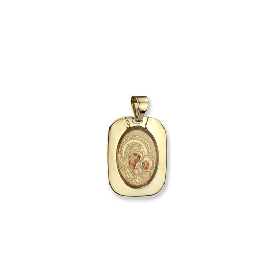 Ari i verdhë 14K Charm Mary - 1625