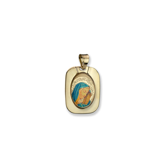 14K Yellow Gold Mary Charm - 1626