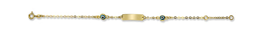 14K Yellow Gold Kids Bracelet - 2025