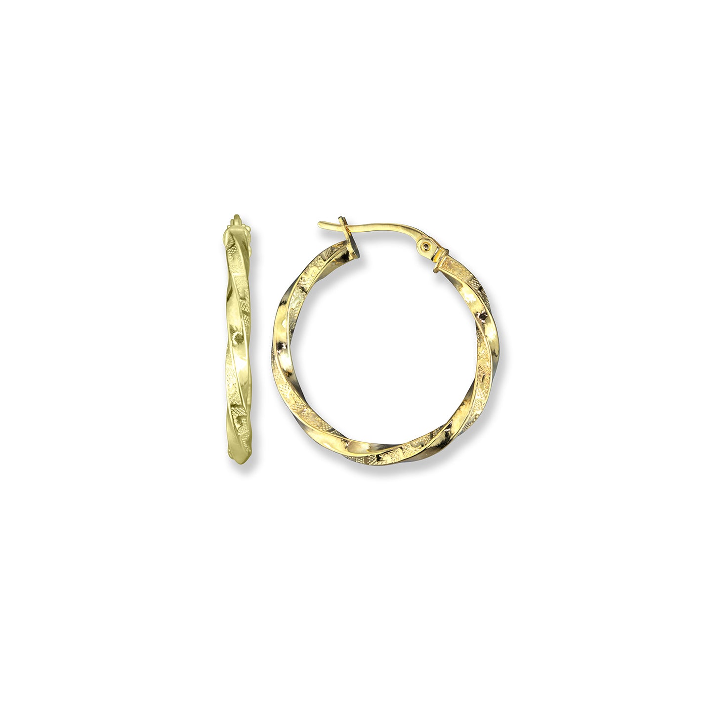 14K Yellow Gold Earrings - 2222