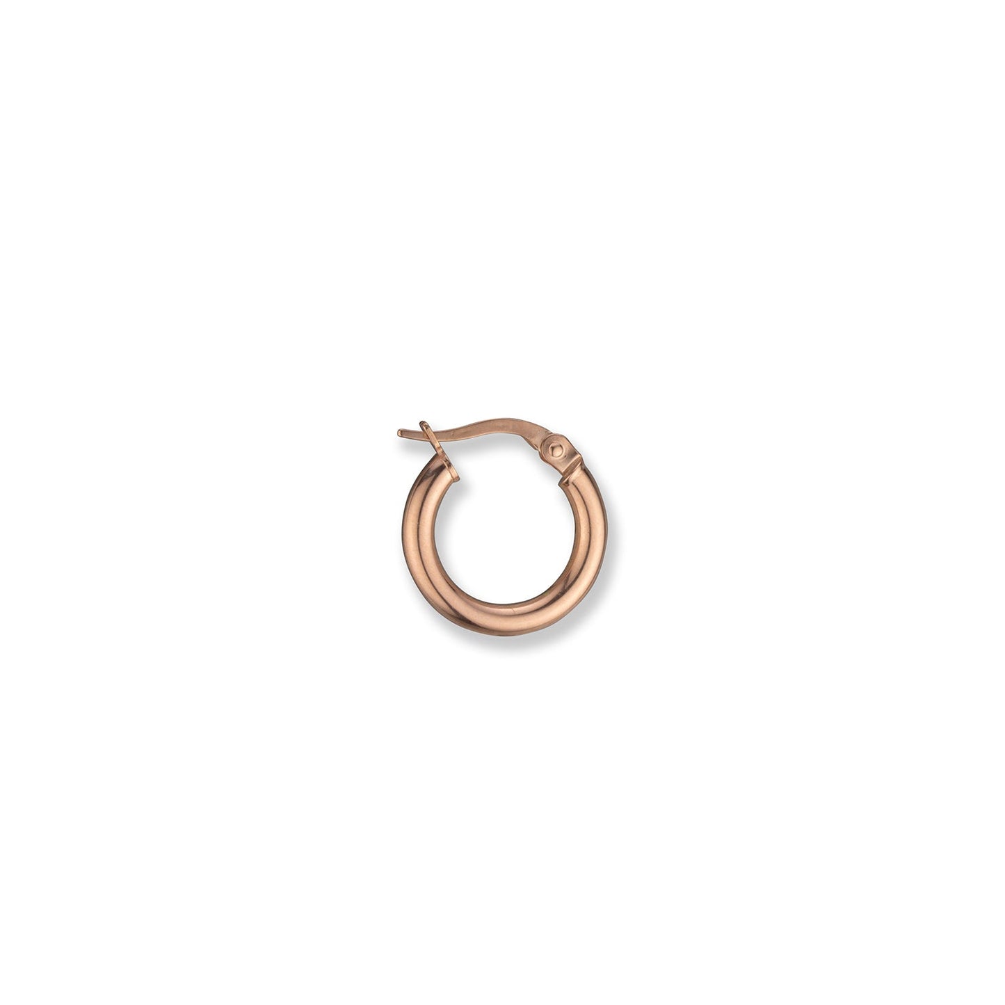 14K Rose Gold Hoop Earrings - 1.5