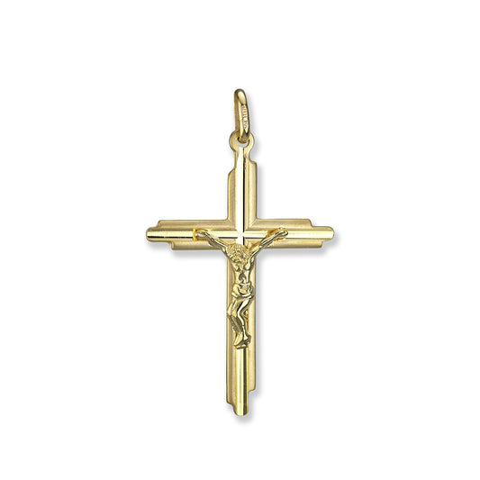 10K Yellow Gold Cross - 243