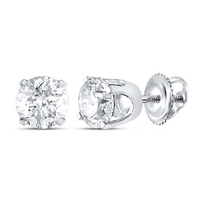 14k Screw Back Diamond Stud Earrings - 0.32CT TW