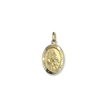 10K Yellow Gold St. Christopher Charm - 314