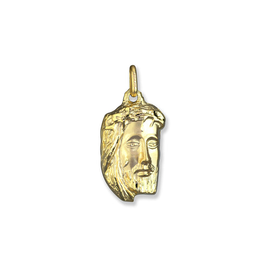 10K Yellow Gold Jesus Face 338