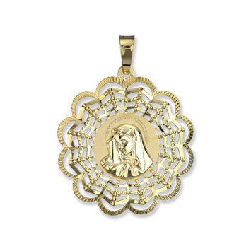 10K Yellow Gold Mary Charm - 363