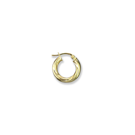 10K Gold Swirly Hoops - 470